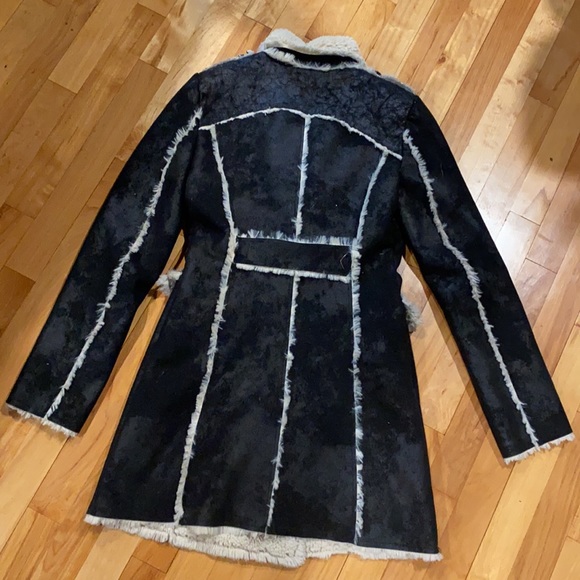 OOAK Vegan Shearling Coat - Picture 3 of 11